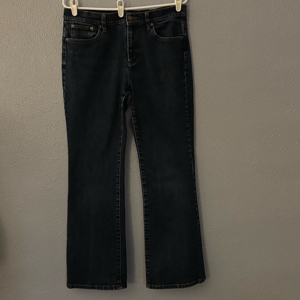 LRL Ralph Lauren Dark Blue Bootcut Denim Jeans Womens Size 12